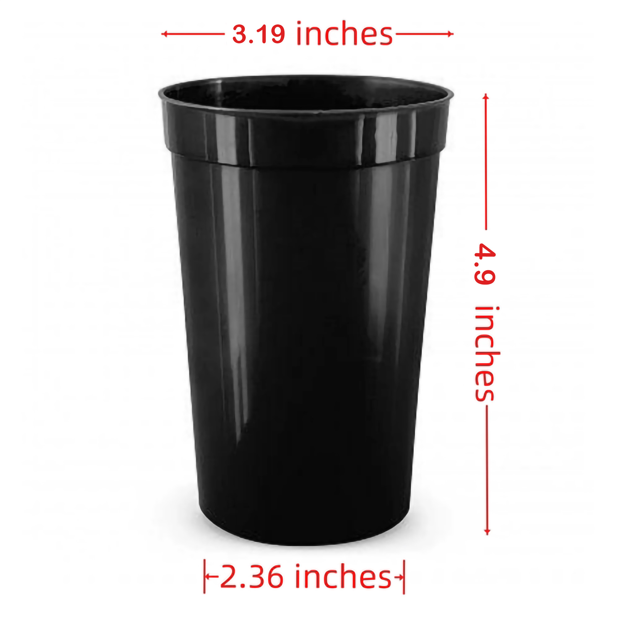 MOQ20 Personal 16oz Stadium Reusable Plastic Party Cup 4