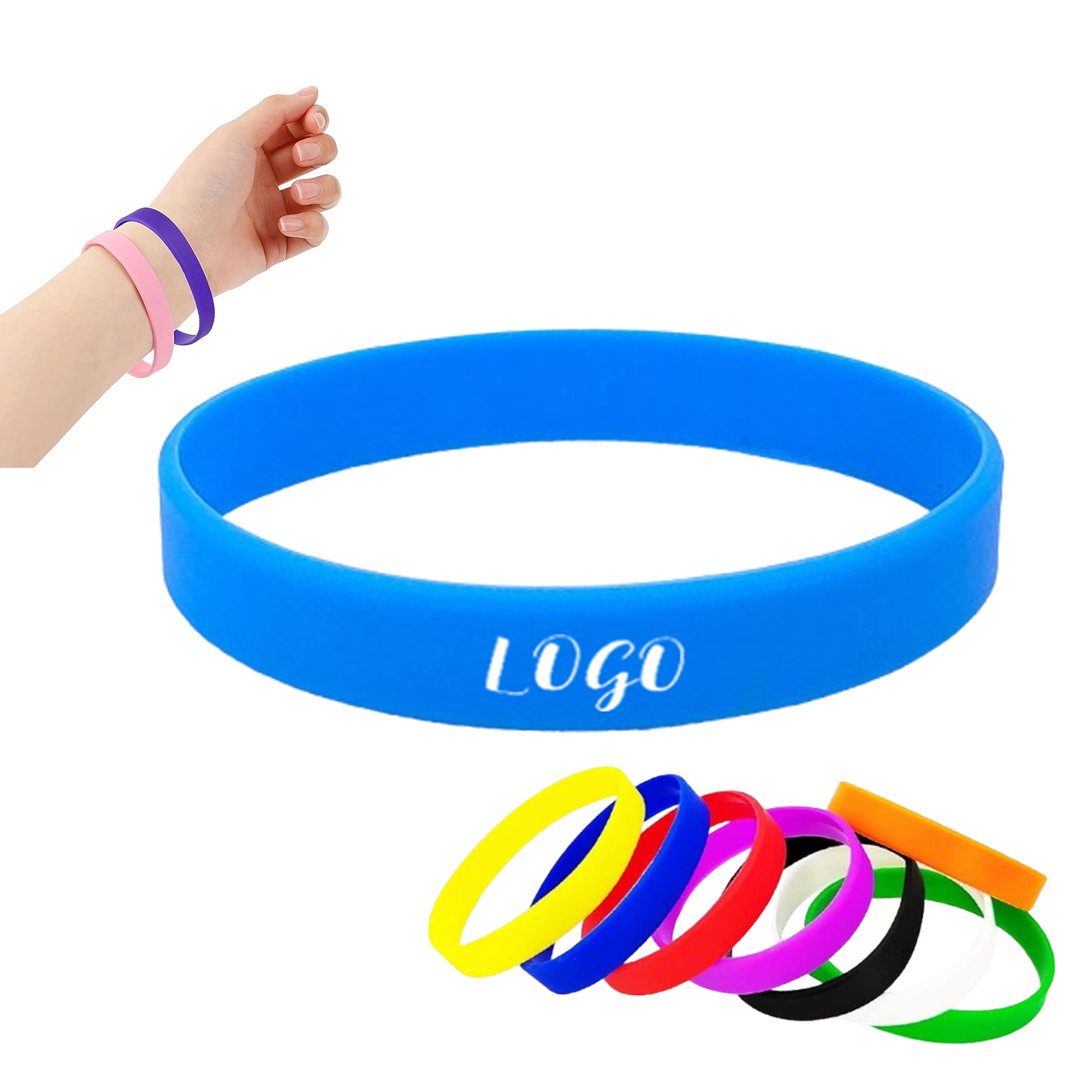 Custom Logo Silicone Bracelet 3