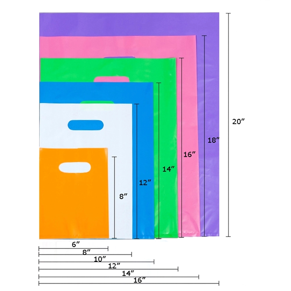 Die Cut Plastic Retail Merchandise Bag 6