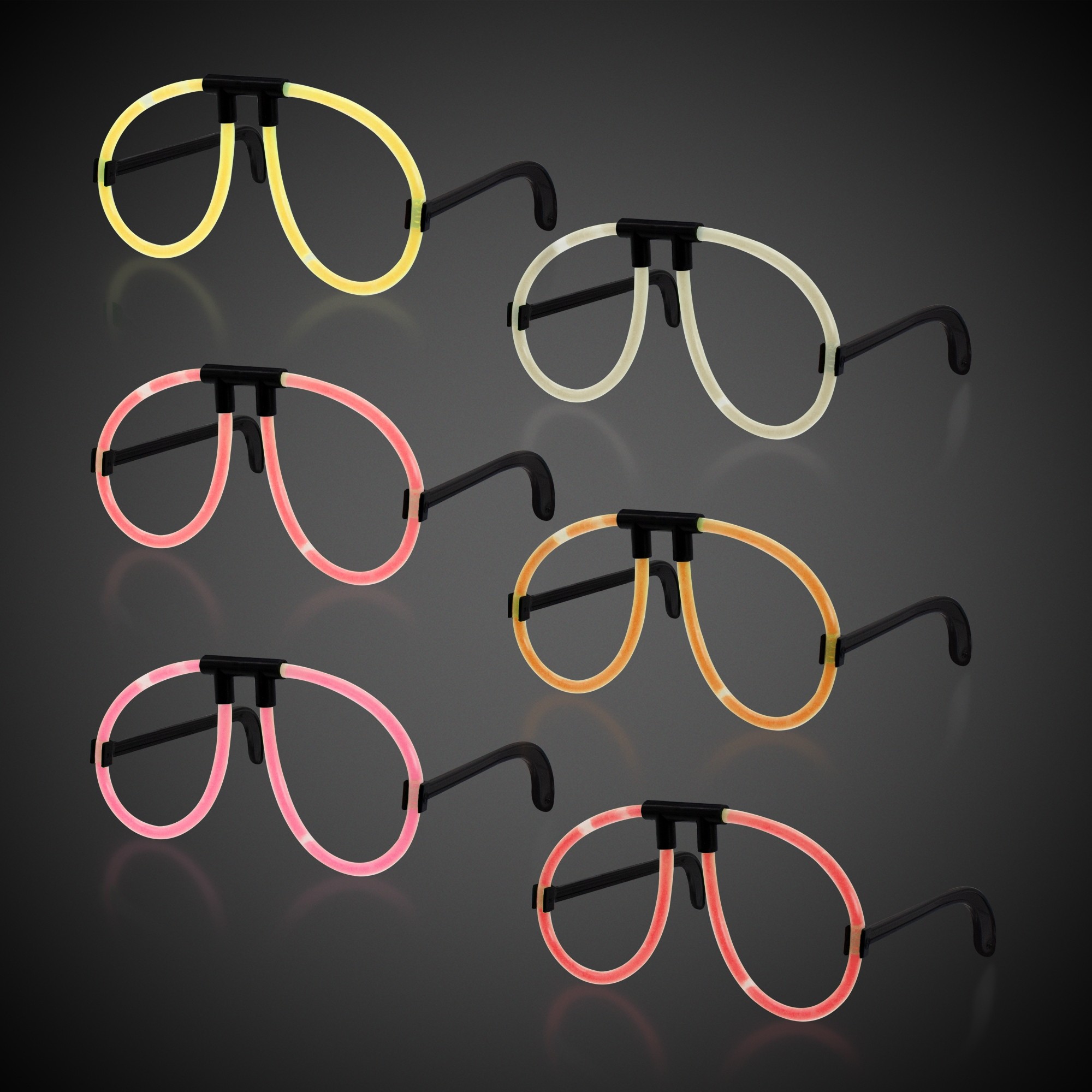 Neon Glow Eye Glasses (Assorted 6) 4