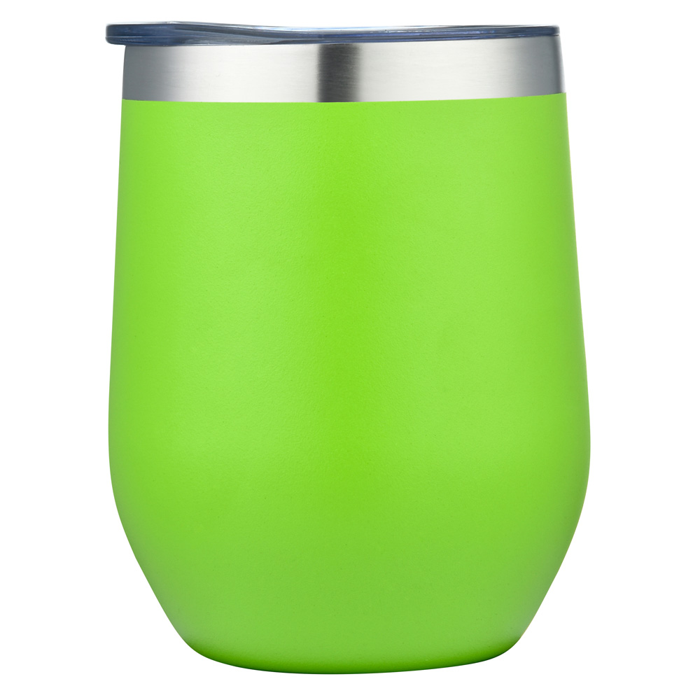 12oz. Stainless Steel Stemless Wine Tumbler with Sipping Lid 15