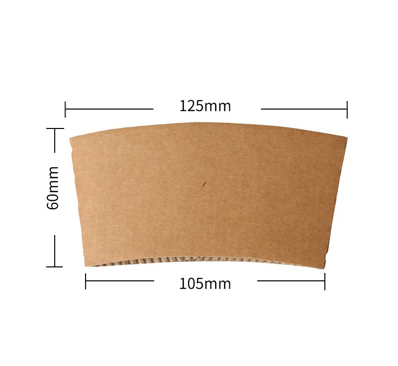 12-16 oz Kraft Coffee Cup Sleeve 2