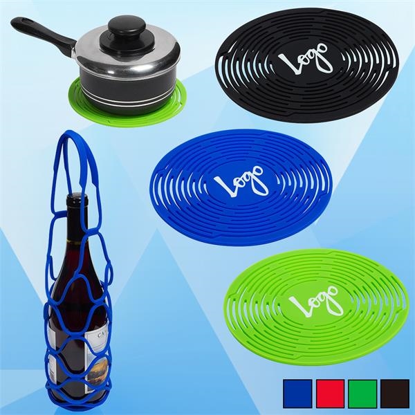 Convertible Silicone Bottle Carrier Mesh Basket Tote Bags 4