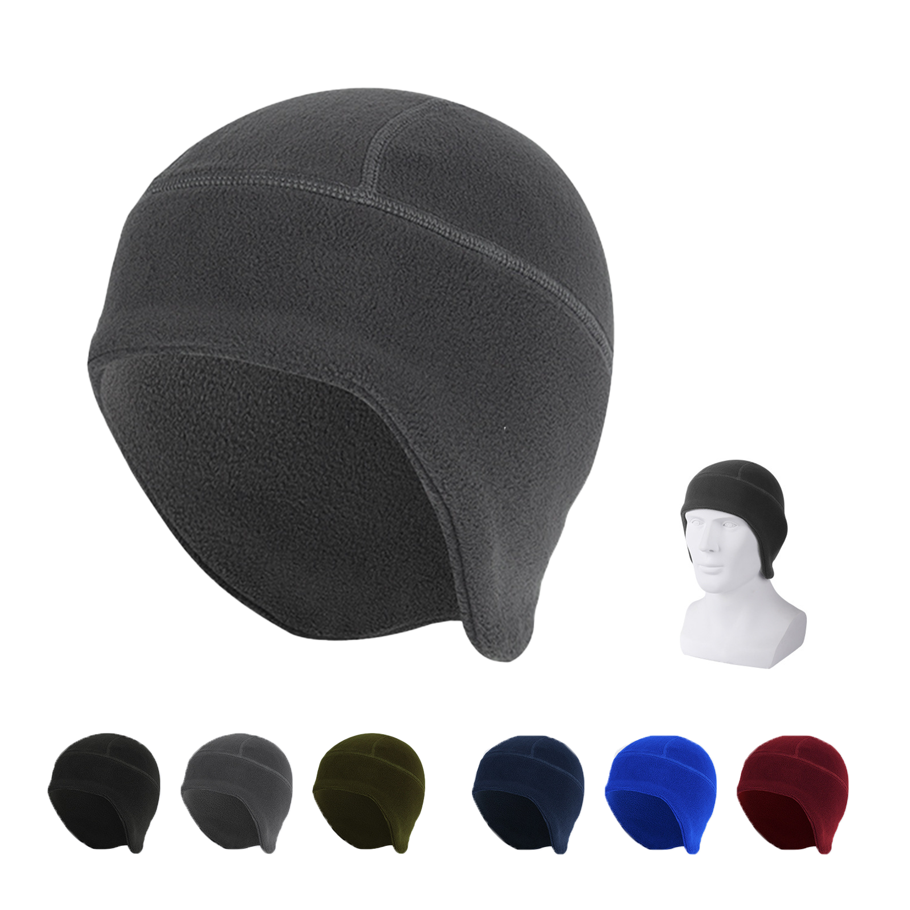 Thermal Skull Cap With Ear Cover 3