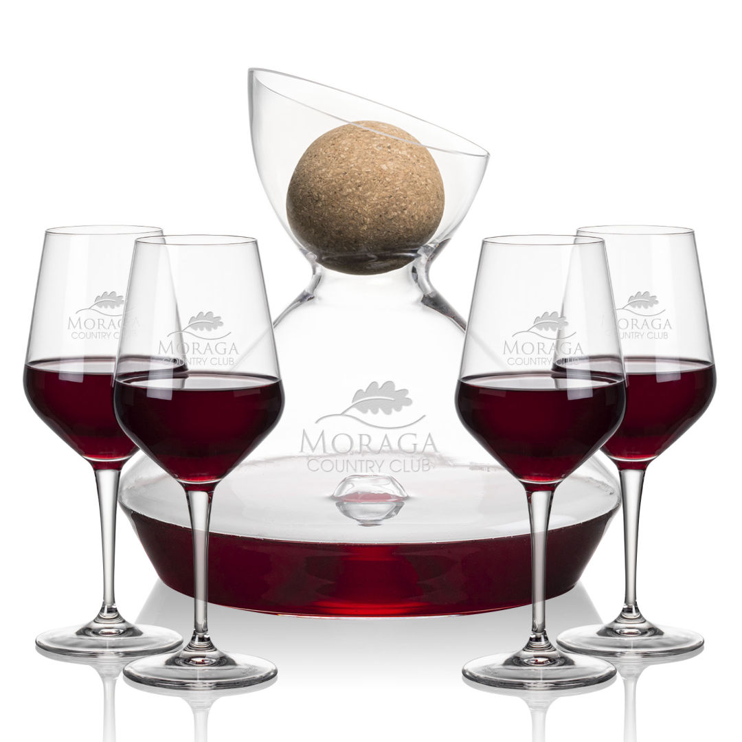 Woodbury Carafe w/Cork Stopper & Germain Wine 1
