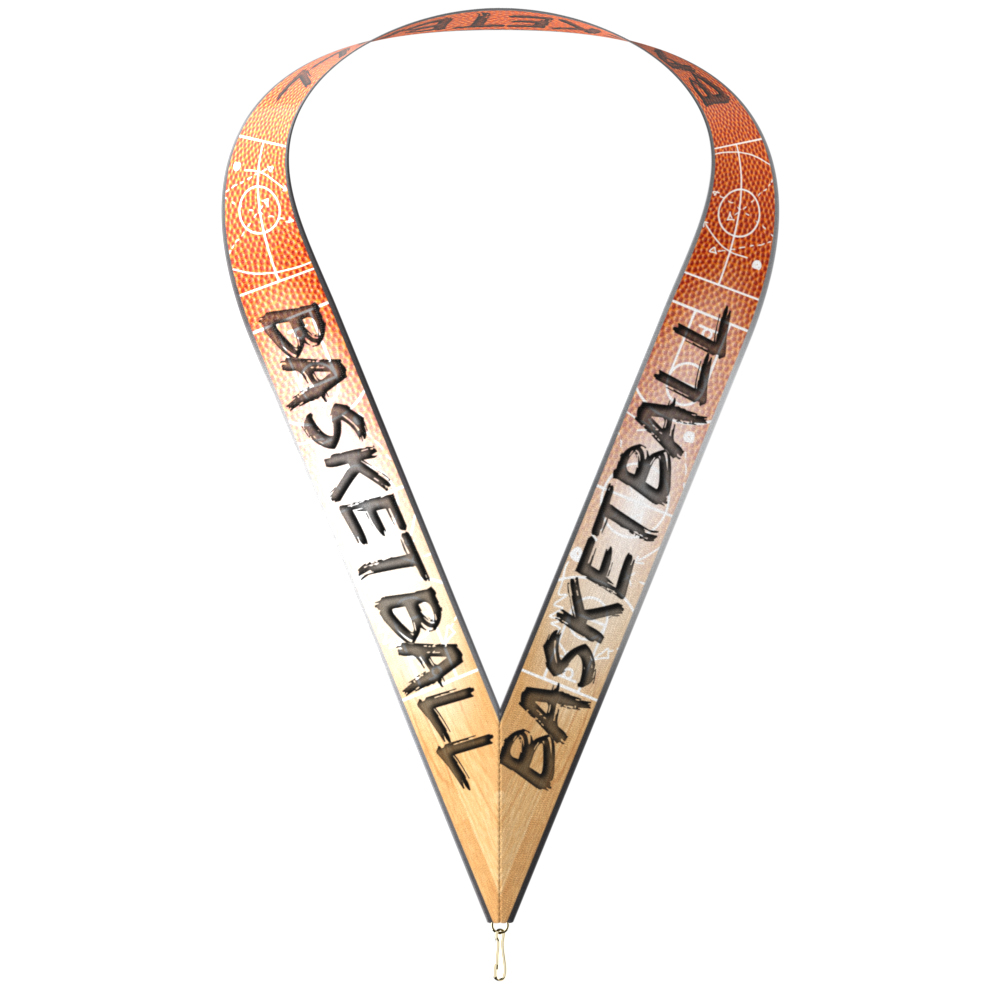 1-1/2" x 34" Sublimated Basketball Neckband w/ Quick Clip 2