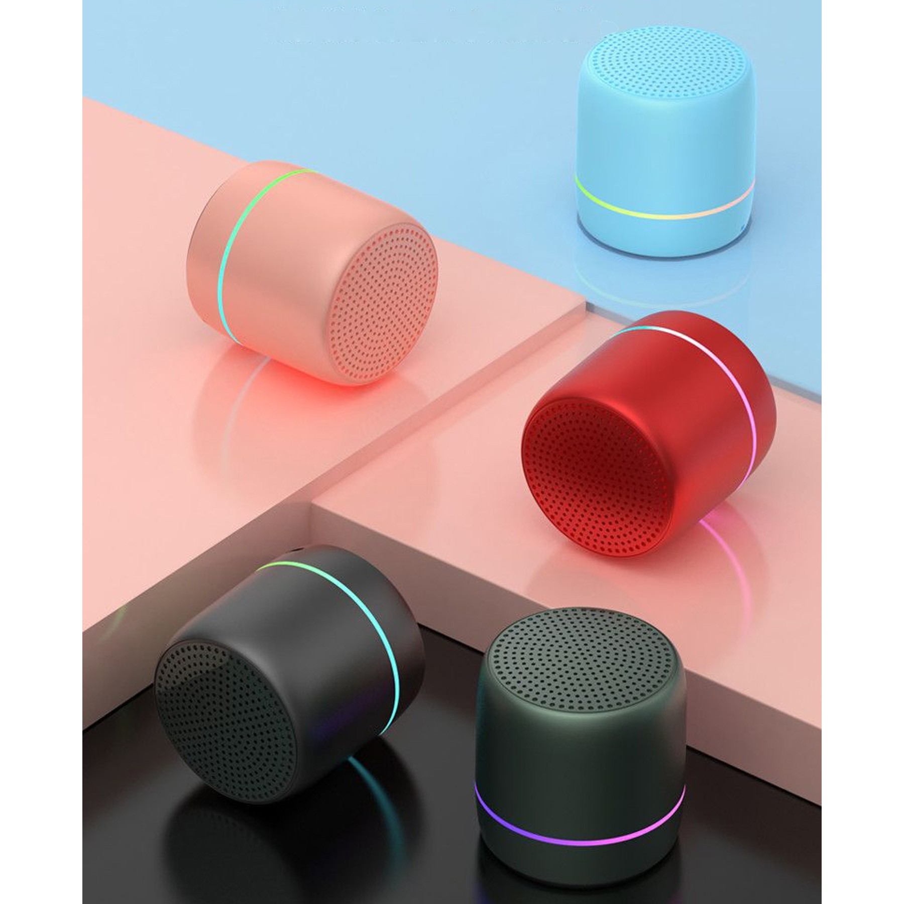 Compact Wireless Mini Bluetooth Speaker With Bass Hd Audio 5