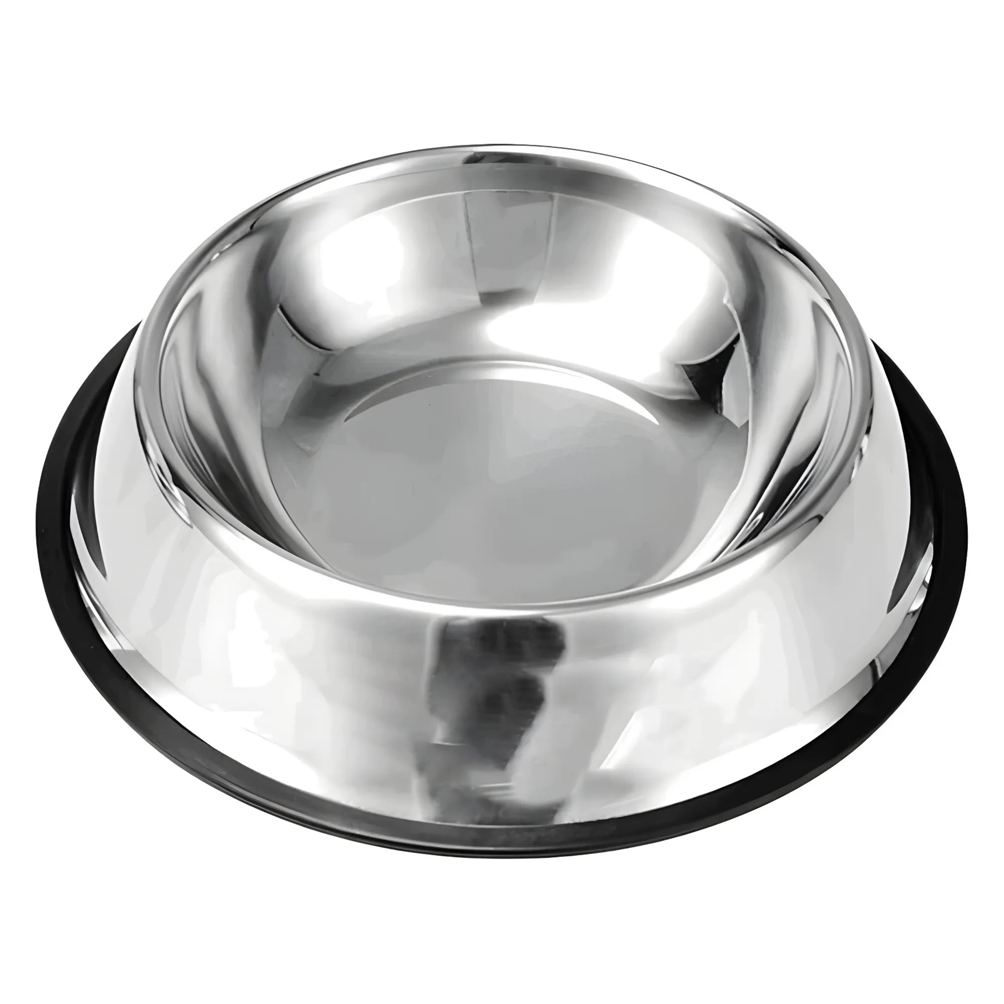 5.9"Pet Anti Spill Stainless Steel Food And Water Basin 5