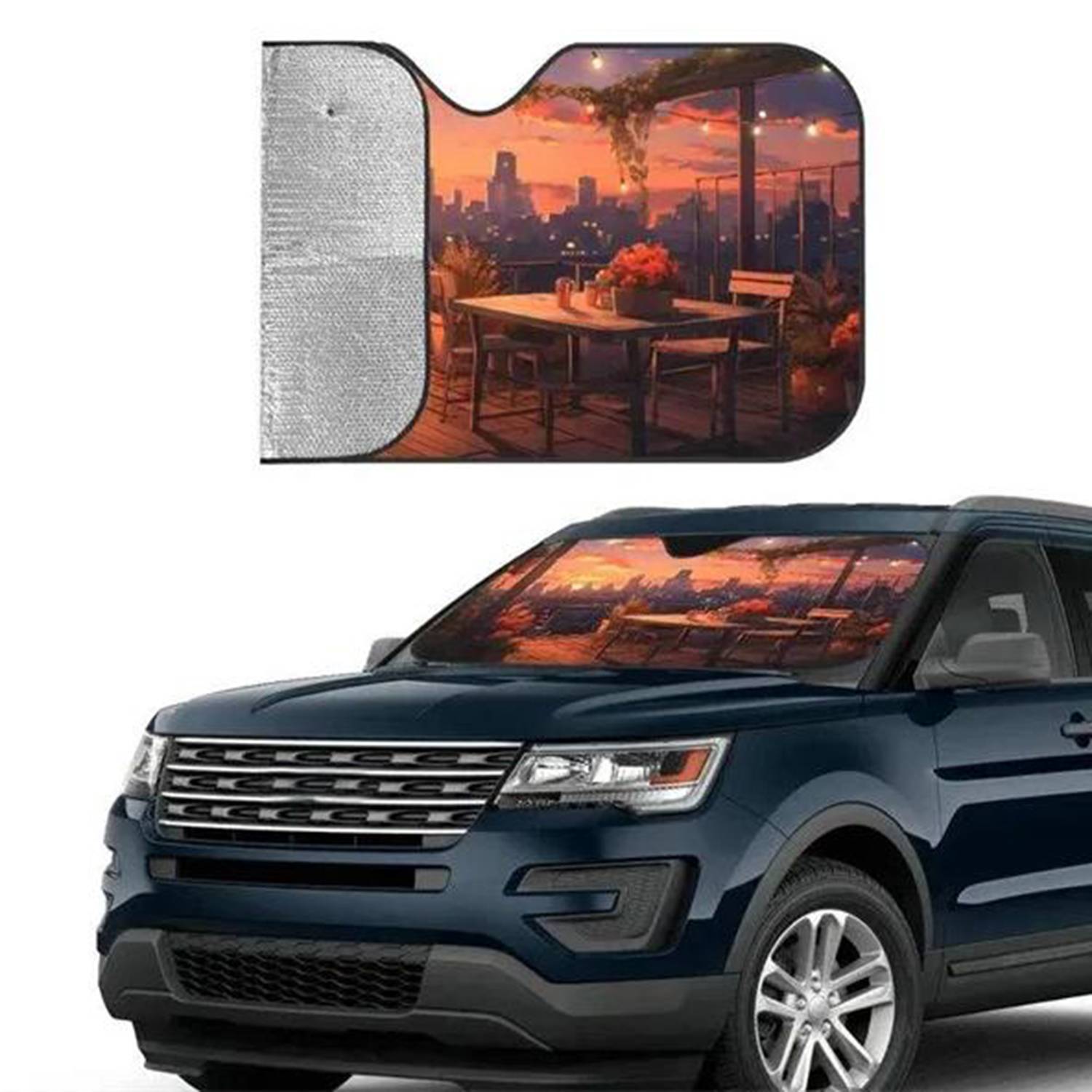 Custom Full Printing Car Windshield Sun Shade 5