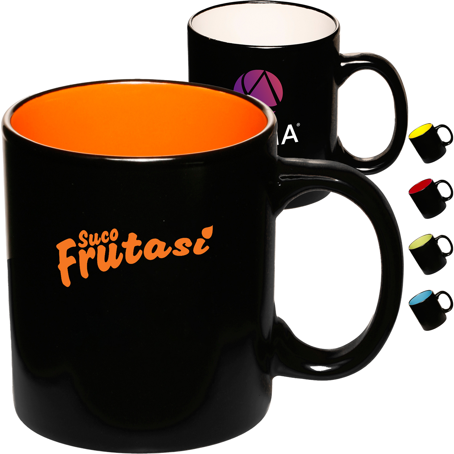 Two-Tone Coffee Mug w/ Custom Imprint 11 oz. Mugs Matte 1
