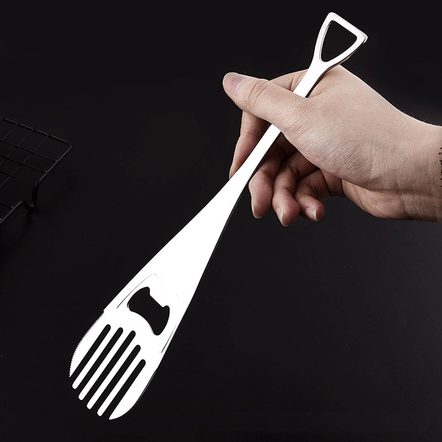 Side Cutter Fork W/ Bottle Opener 4