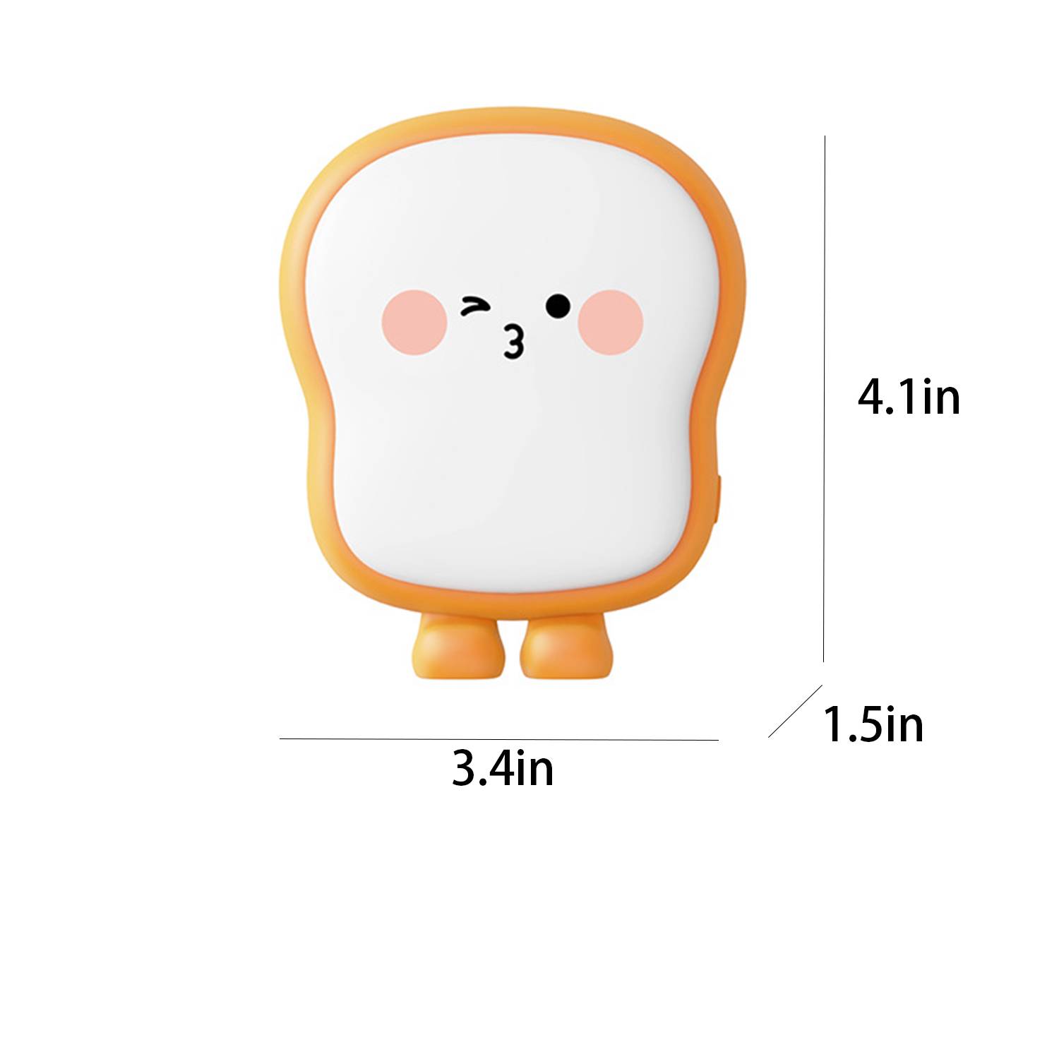 Silicone Hand Warmer Grip Rechargeable Cute Toast Styling 4
