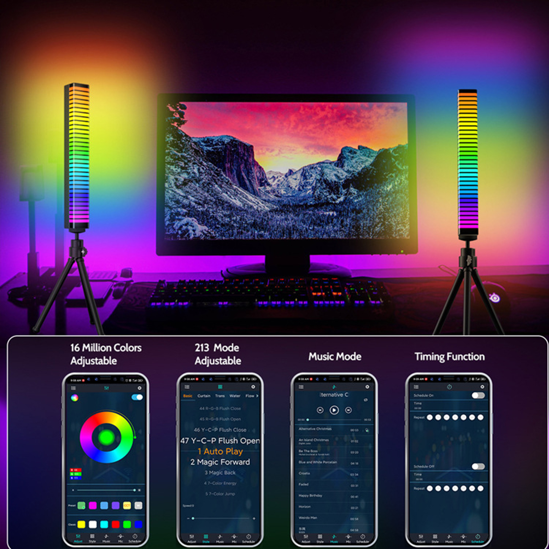 Colorful Voice Activated Rhythm Light 1