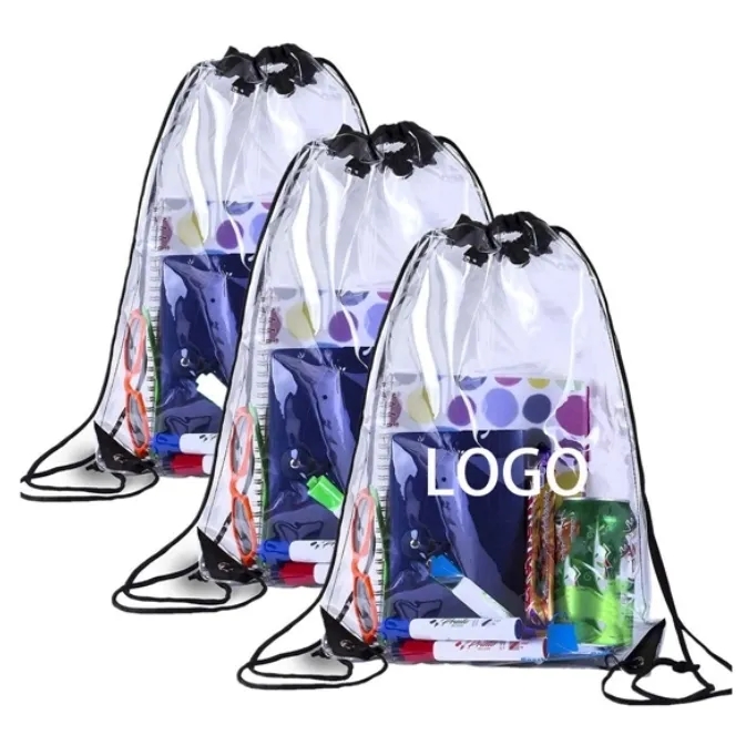 Clear PVC Drawstring Backpack 3