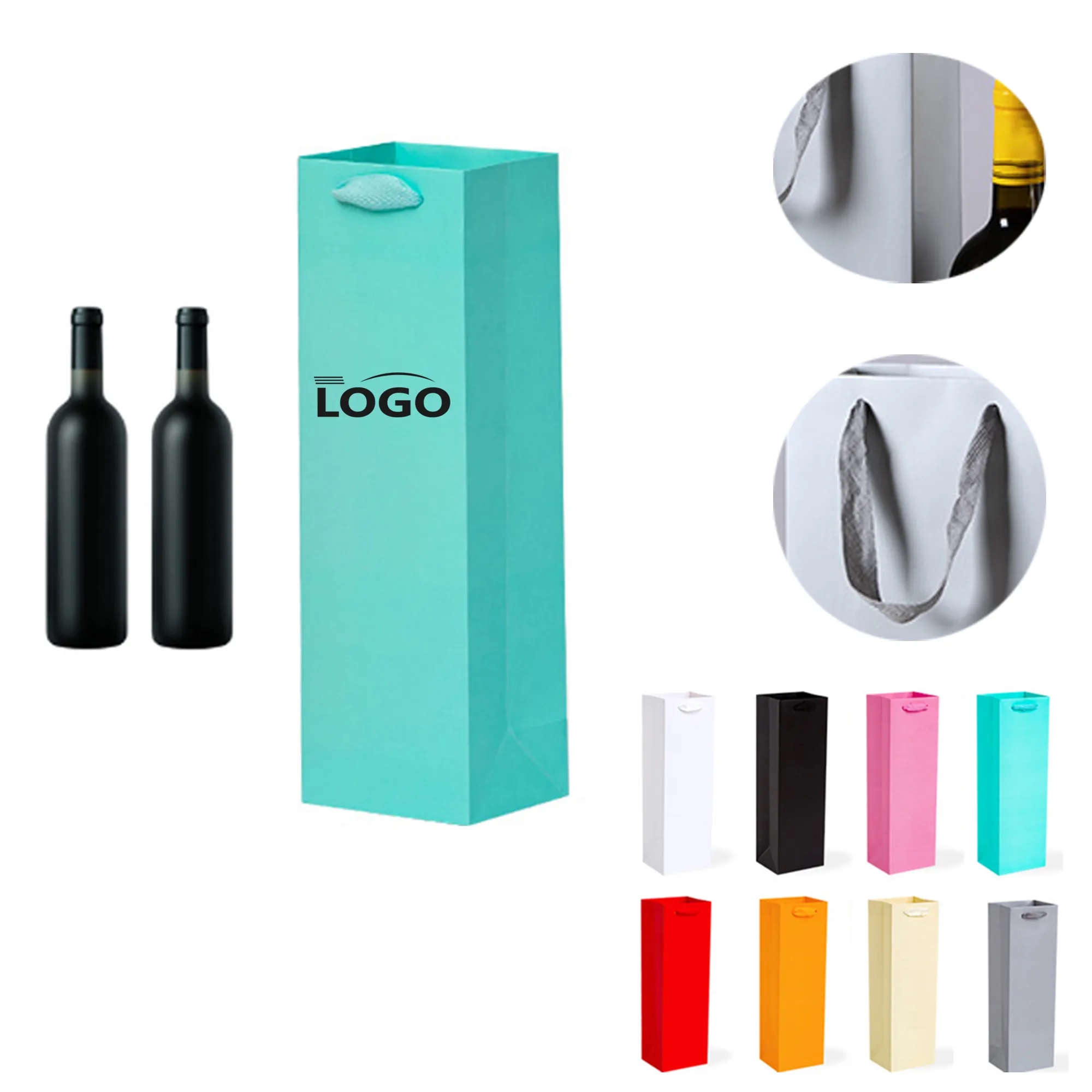 Colorful Wine Gift Bags MOQ 100 2