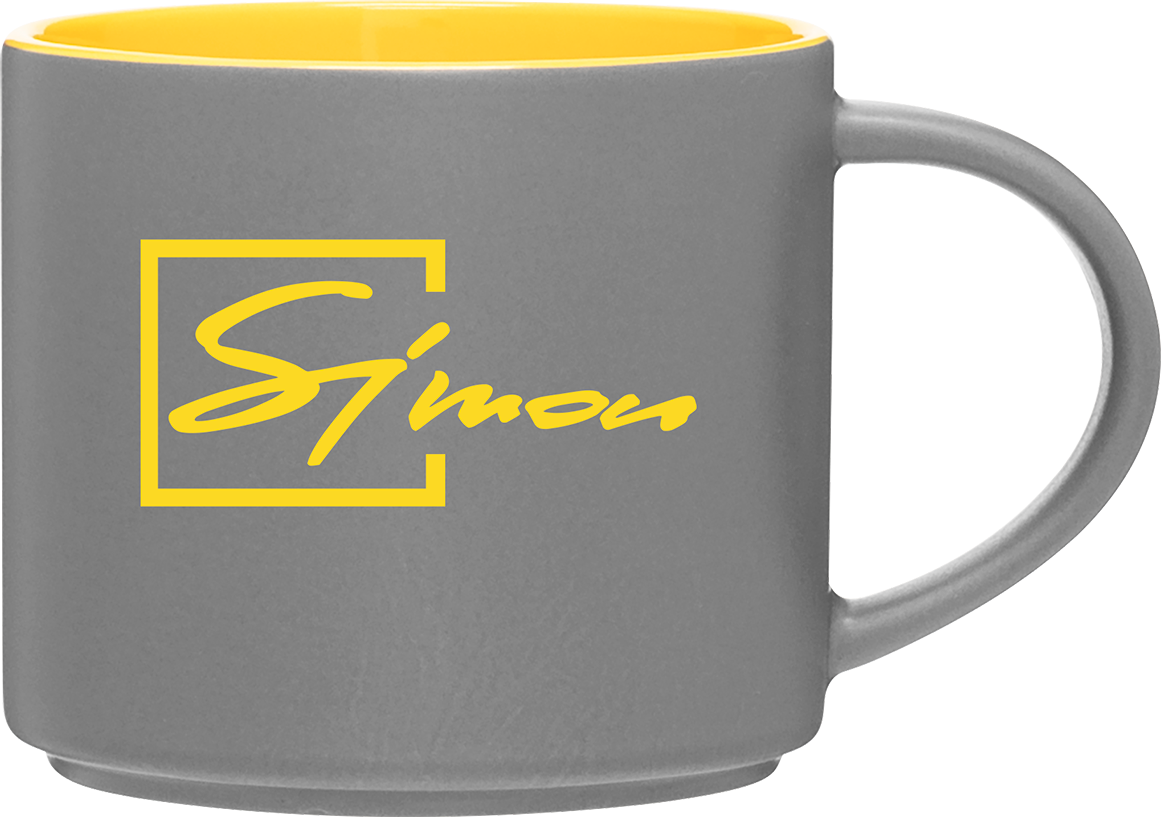 16 oz monaco mug matte storm gray