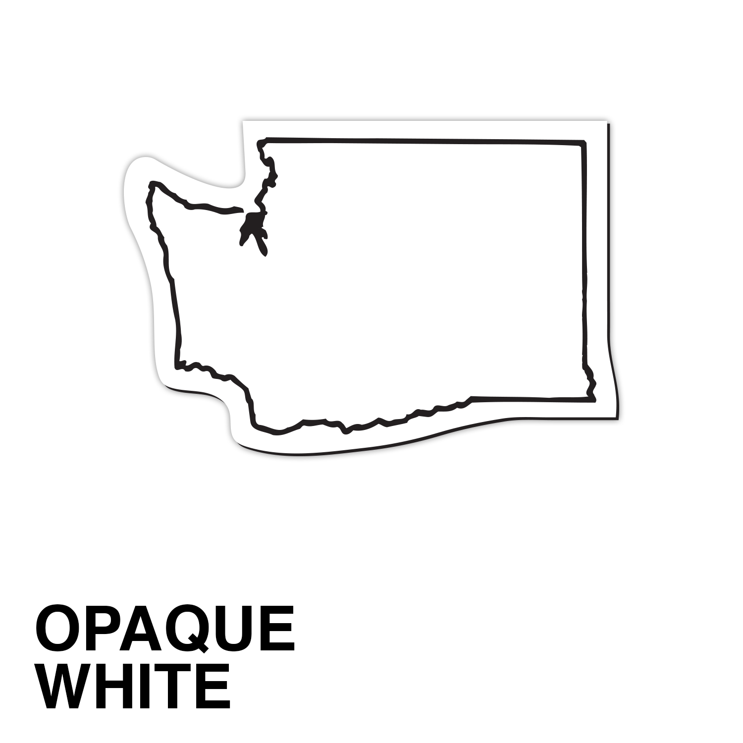 Washington State Shape Magnet - Full Color 2
