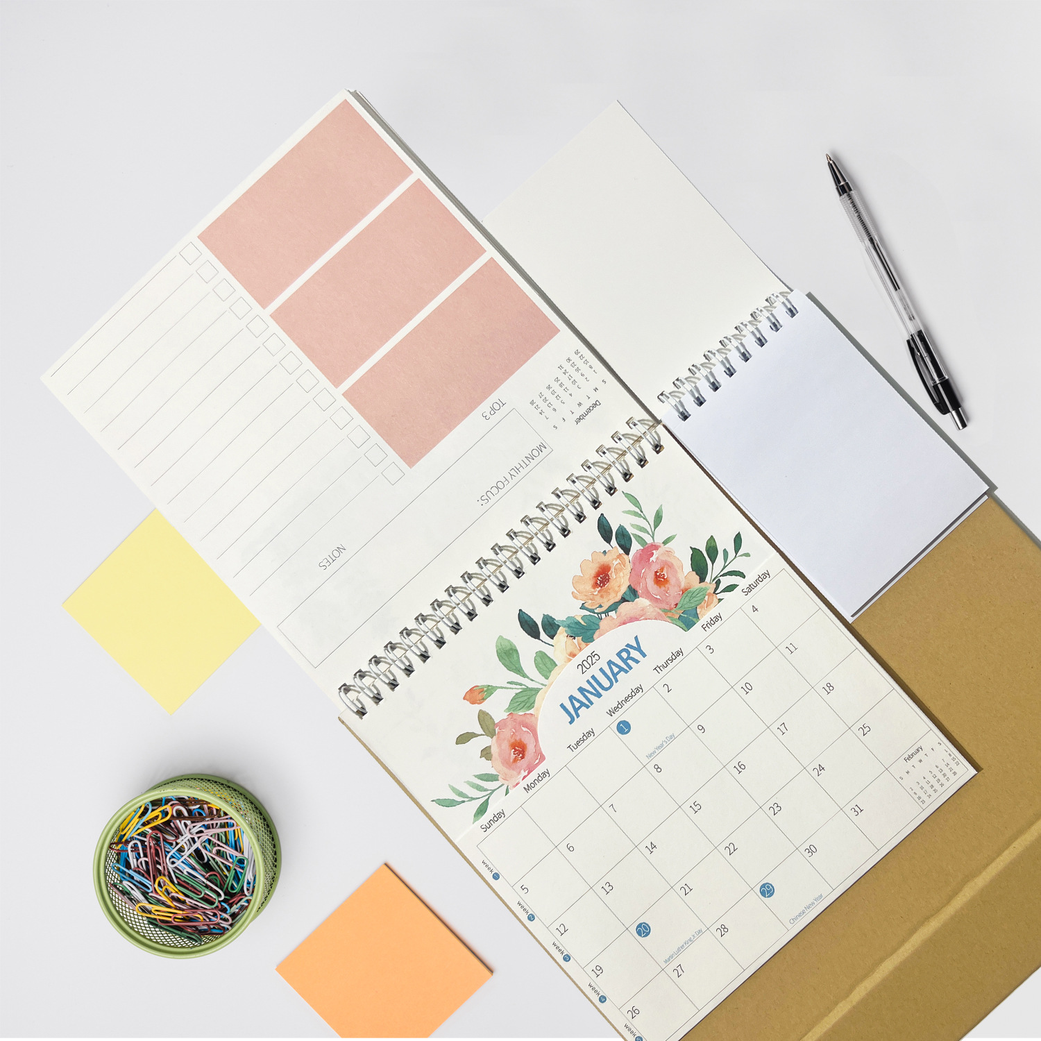Customized Calendar Daily Planning Record Book 2