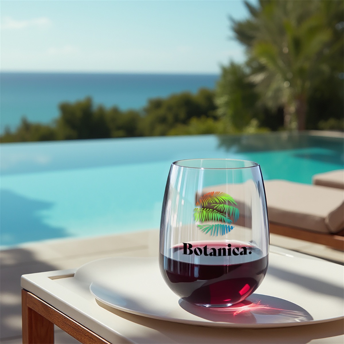 Symglass 12oz Clear Stemless Wine Glass 18