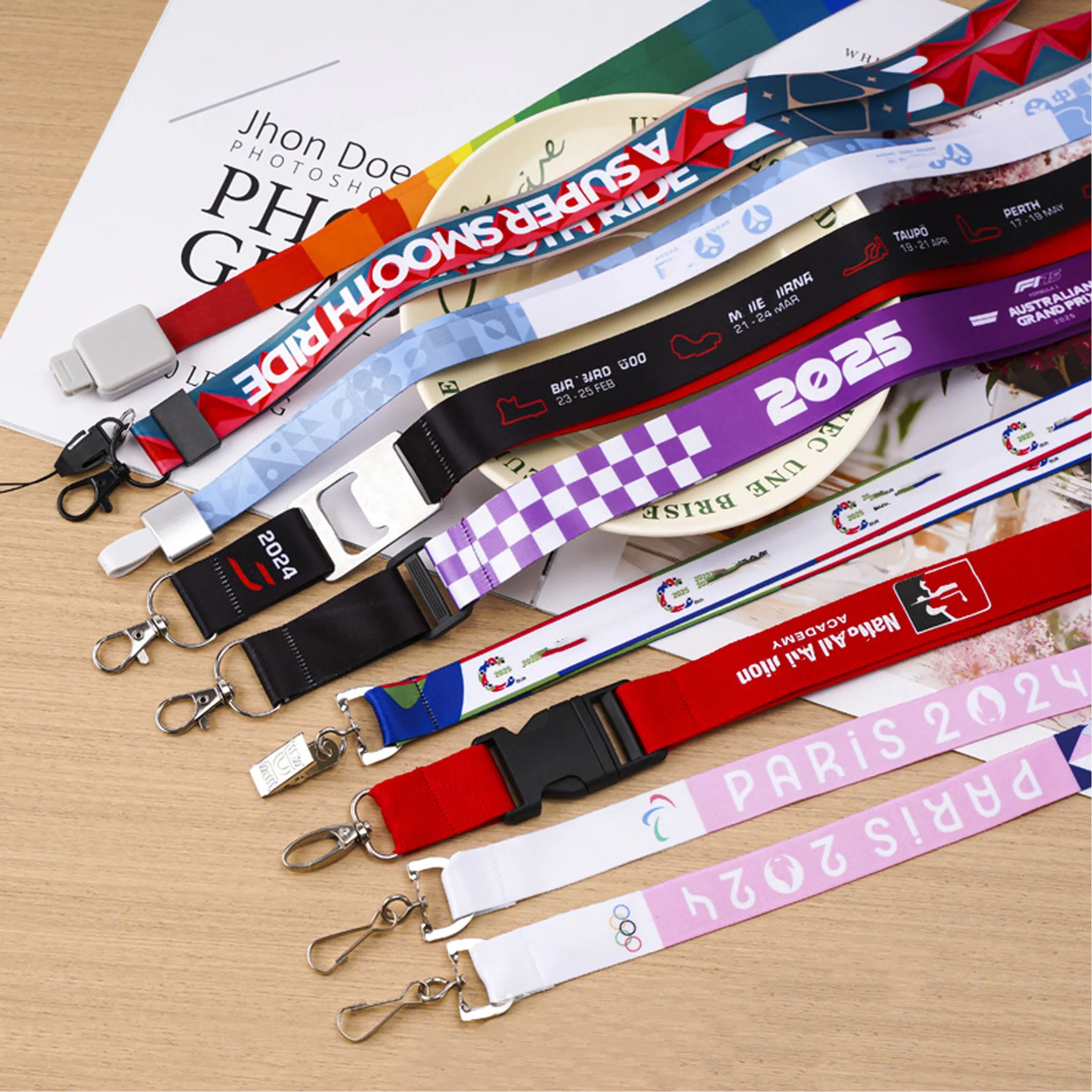 0.79" Custom Full-Color Badge Lanyards with Clip 4