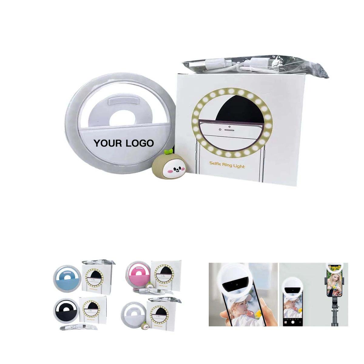 Compact LED Ring Light for Phones and Laptops 2