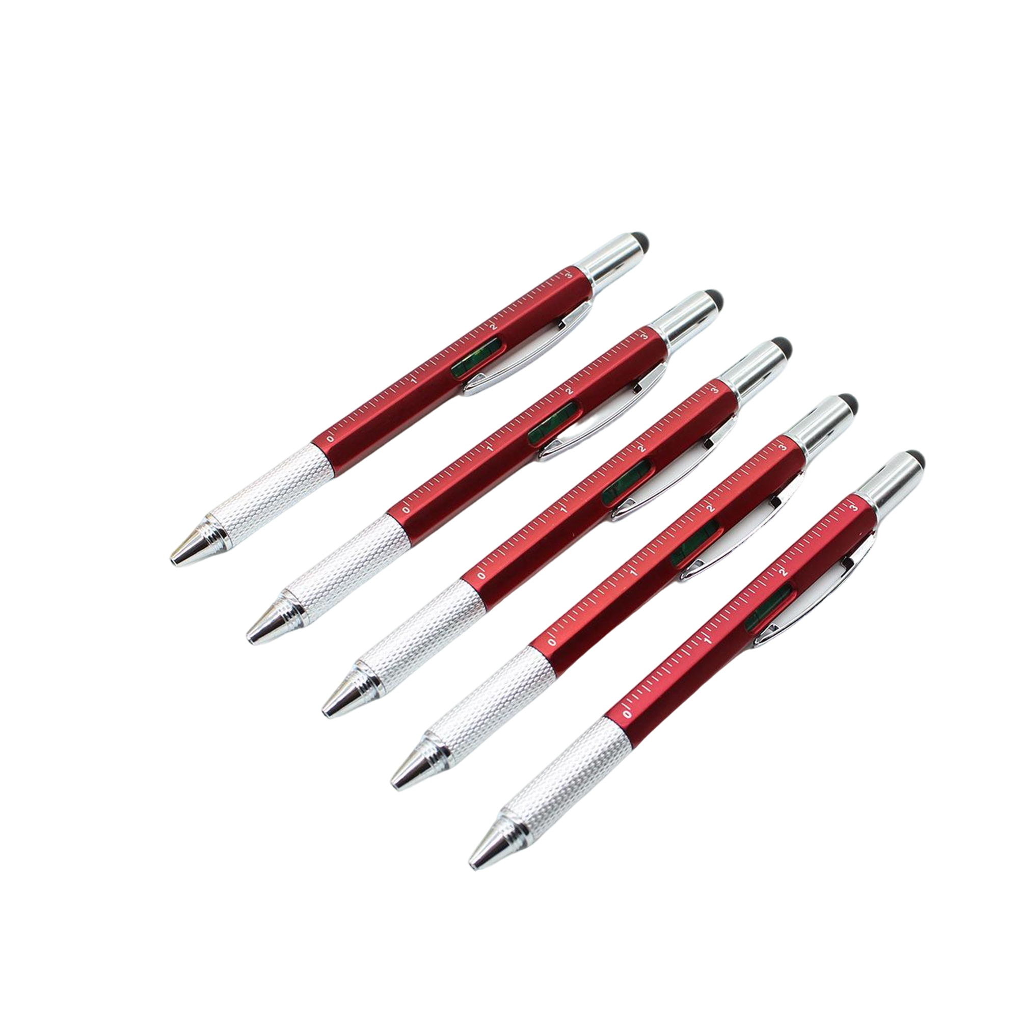 Metal Multifunction Tool Pen With Ruler Screwdriver Level 5.6" 11
