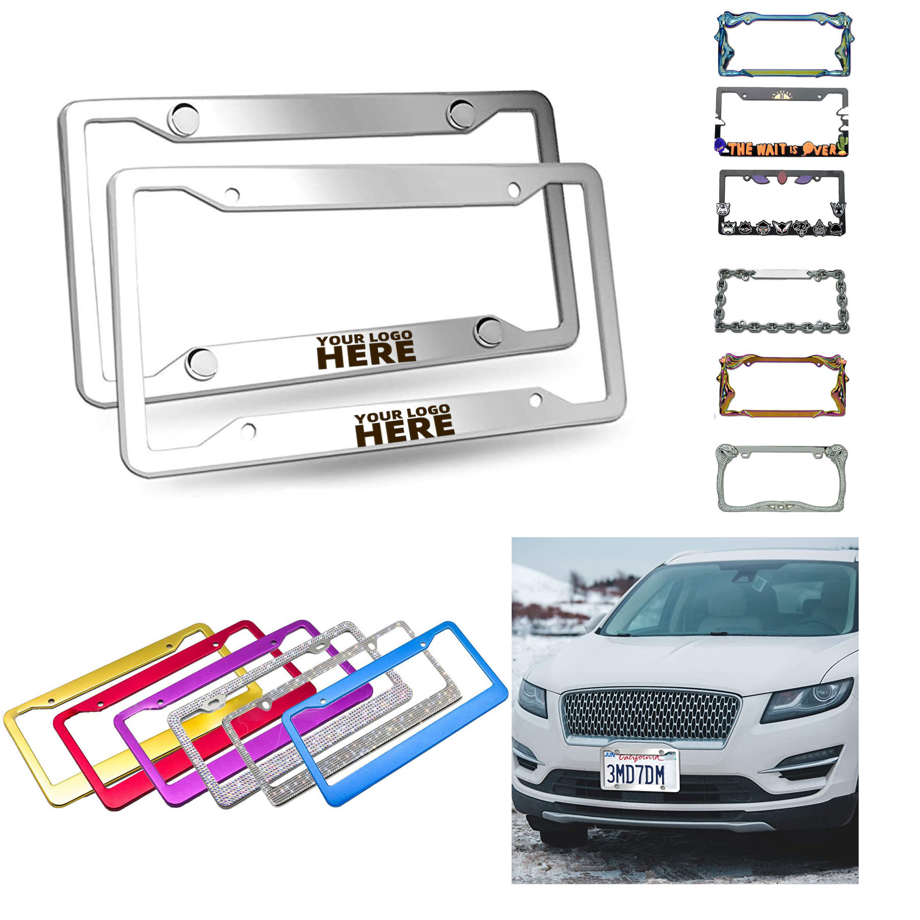 Stainless Steel License Plate Frame 2
