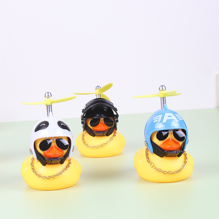 Duck Bicycle Horns with Propeller Helmet 8