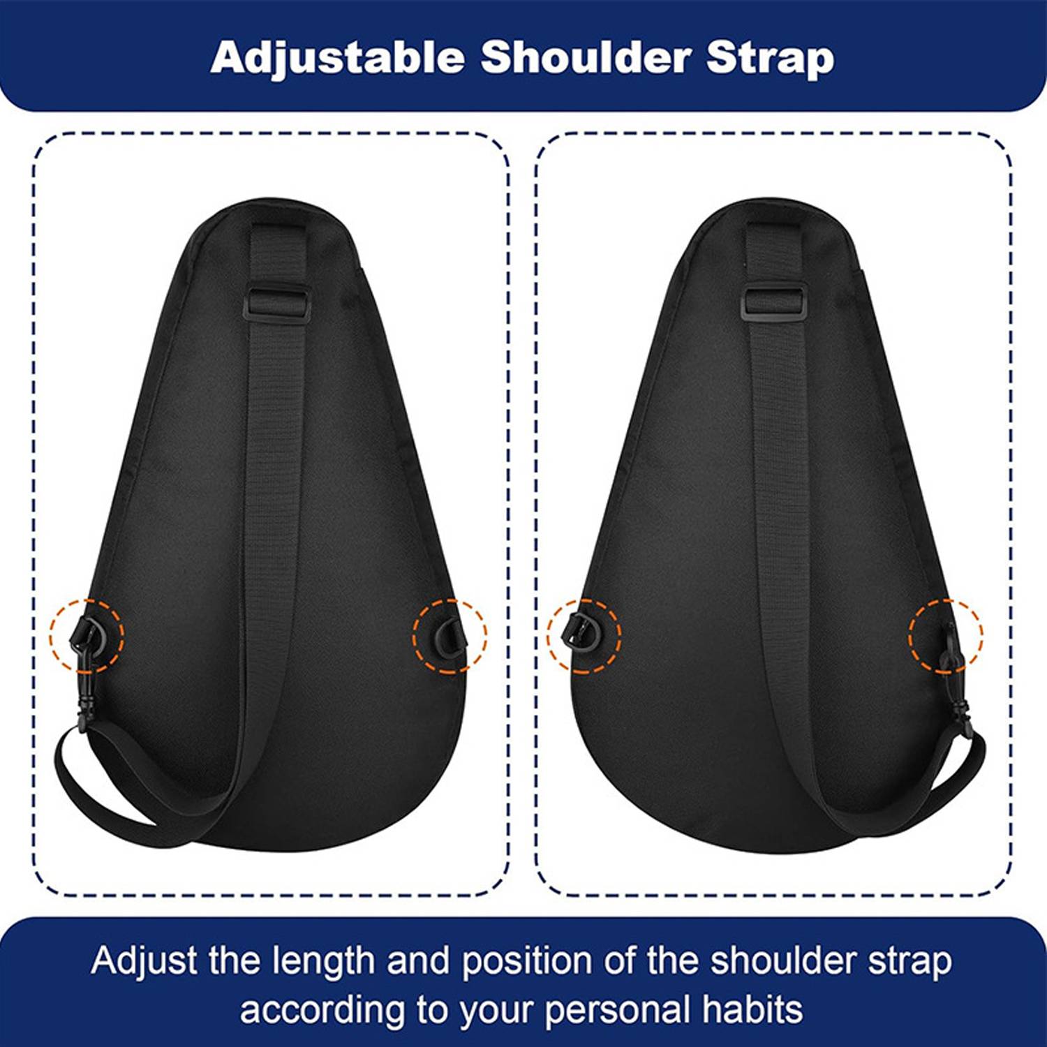 Tennis Paddle Sports Shoulder Bag for Rackets Gear 7