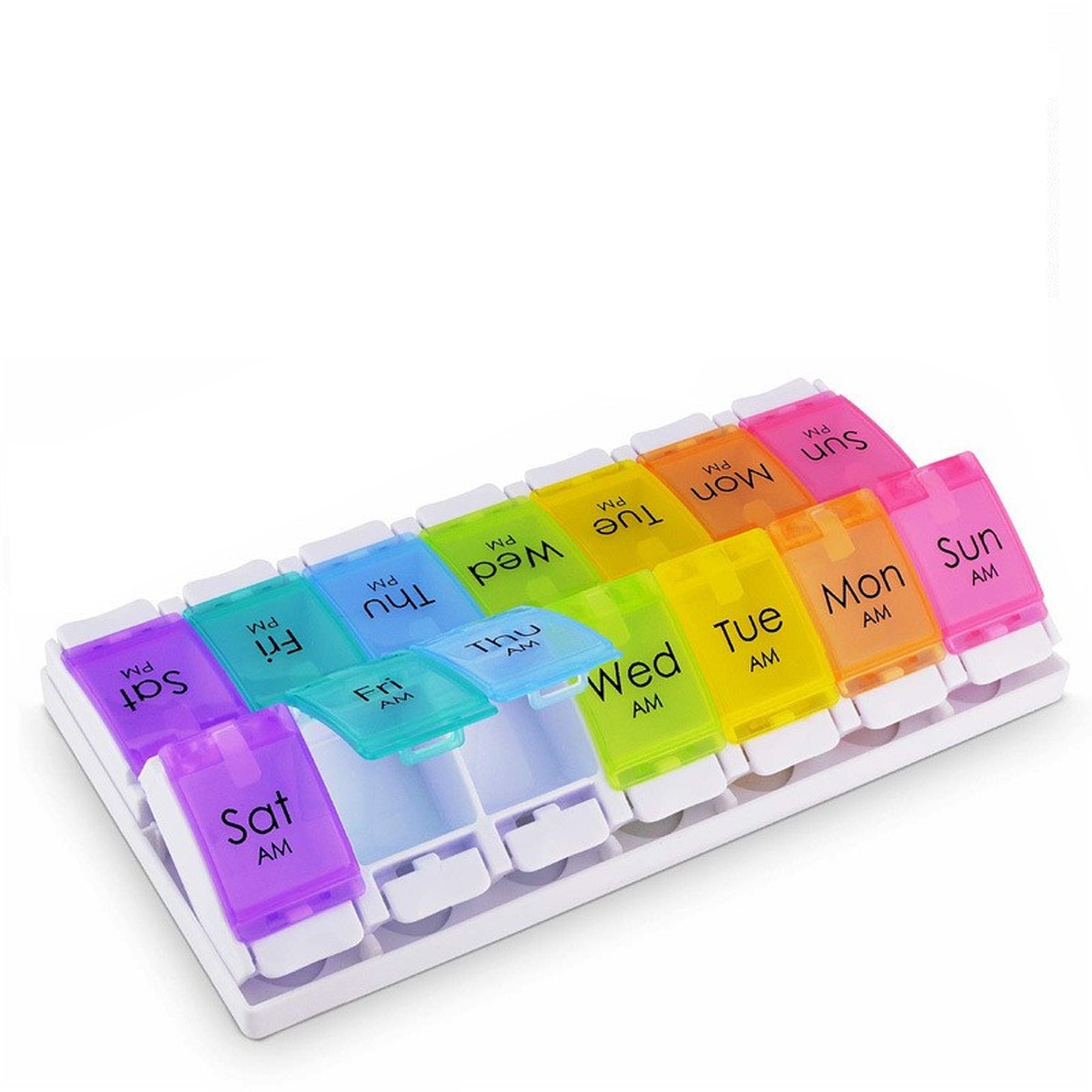Weekly Pill Organizer Bpa Free Travel 7 Days Pill Box Case 2