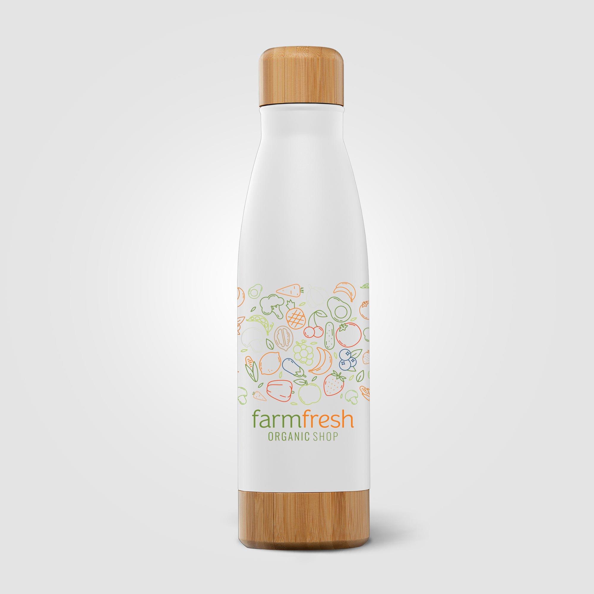 Ibiza Bamboo - 21 oz. Double-Wall Stainless Bottle 9