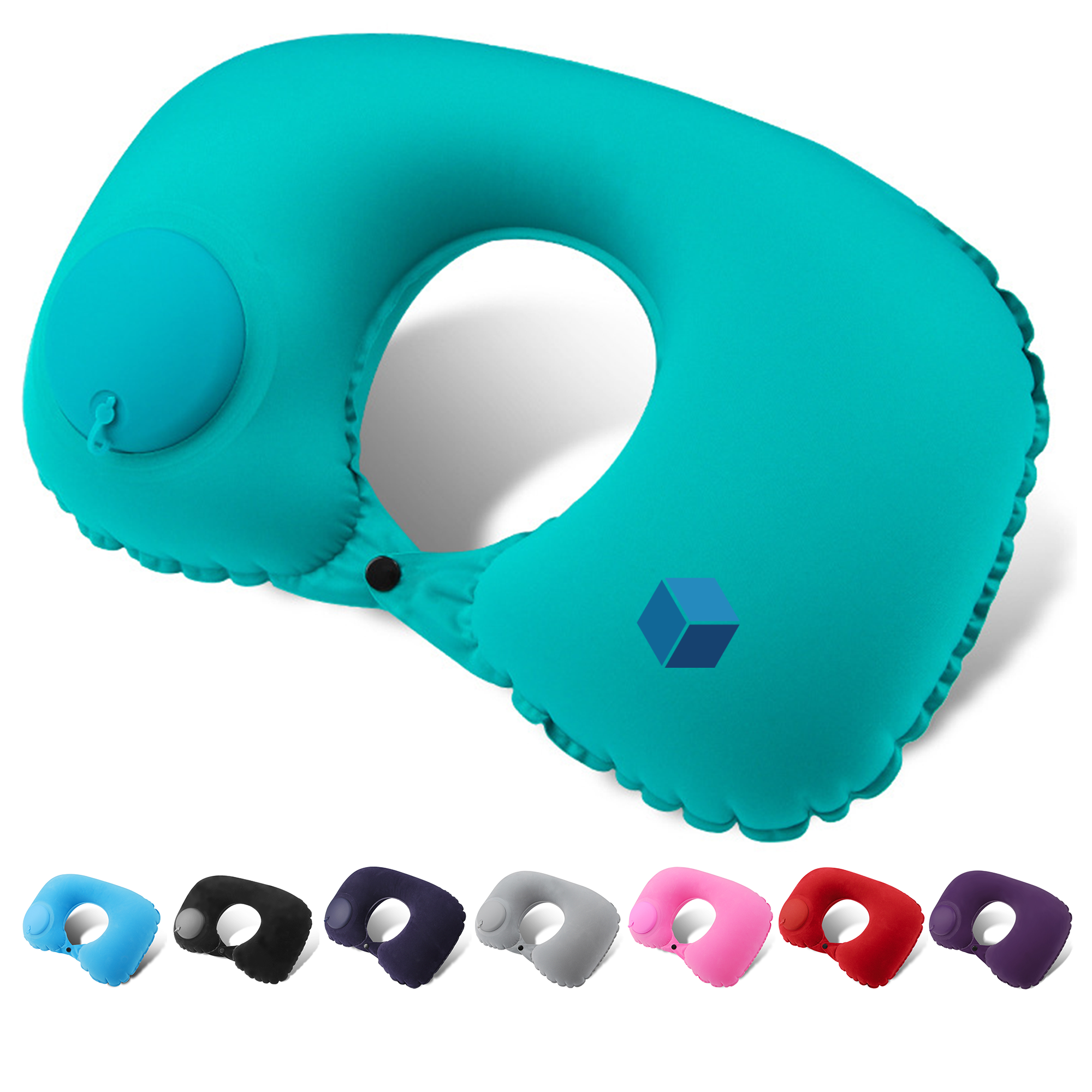 U-Shaped Inflatable Pillow for Travel Comfort 1