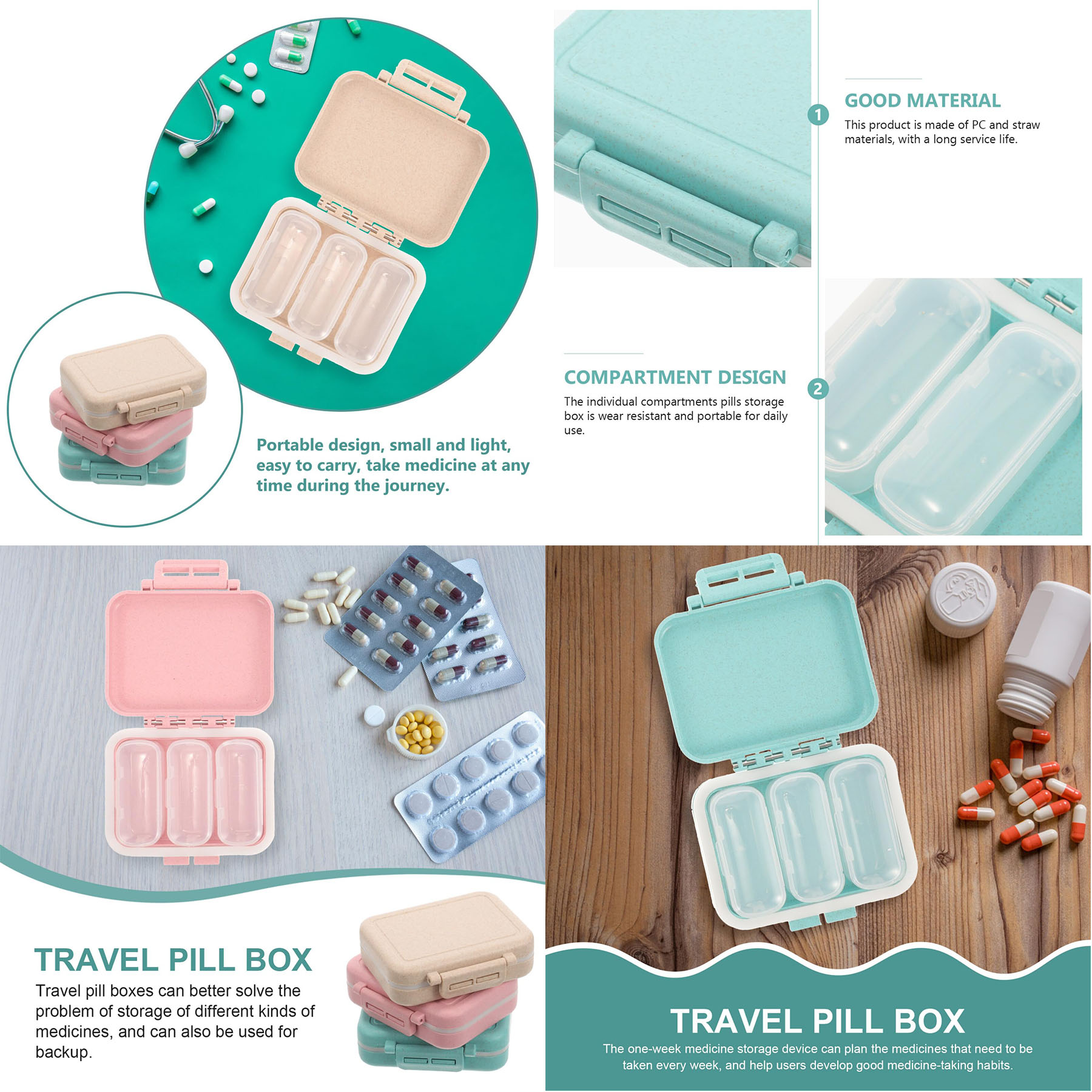 Small Pill Organizer Box 2