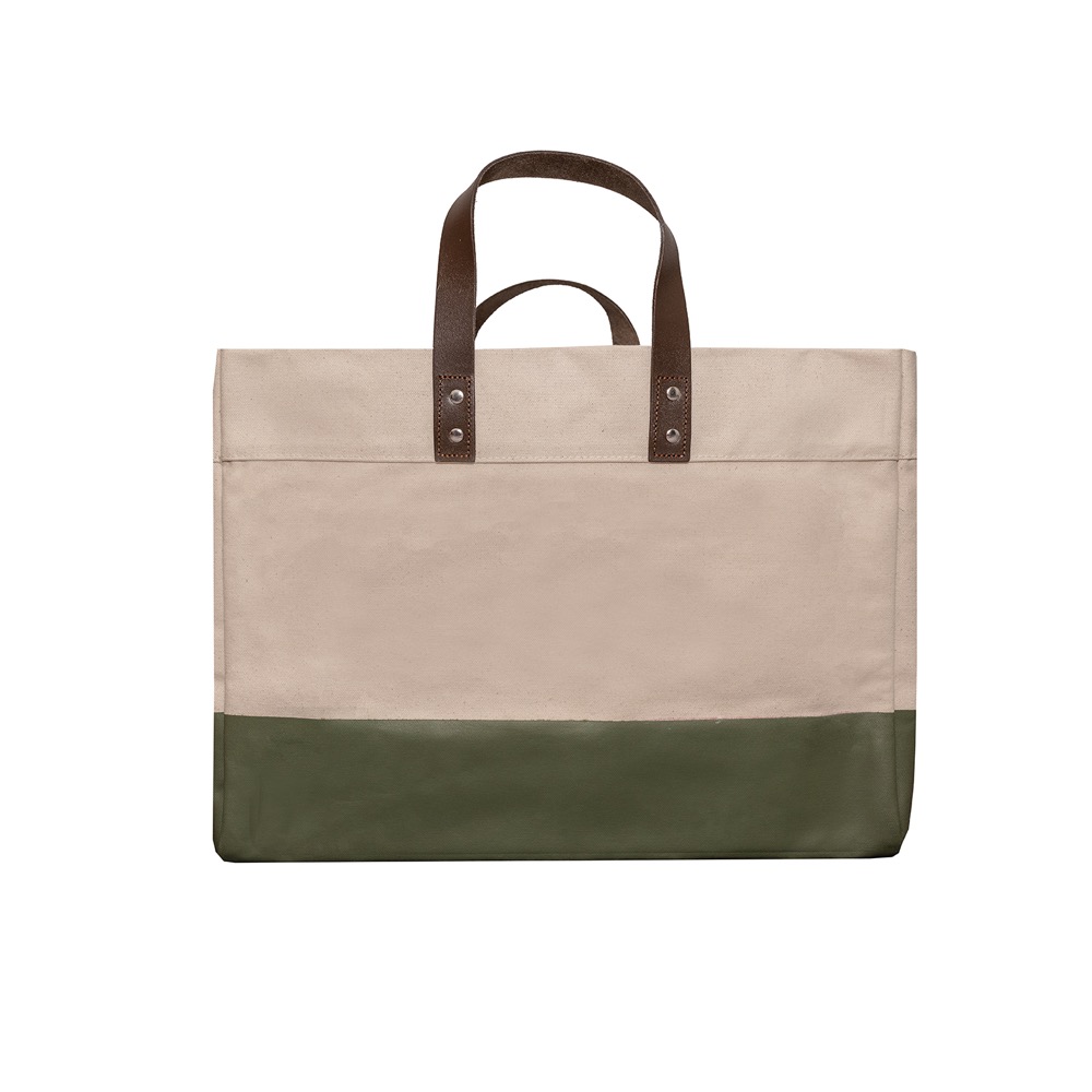18 oz Venice Tote with Leather Handles 8
