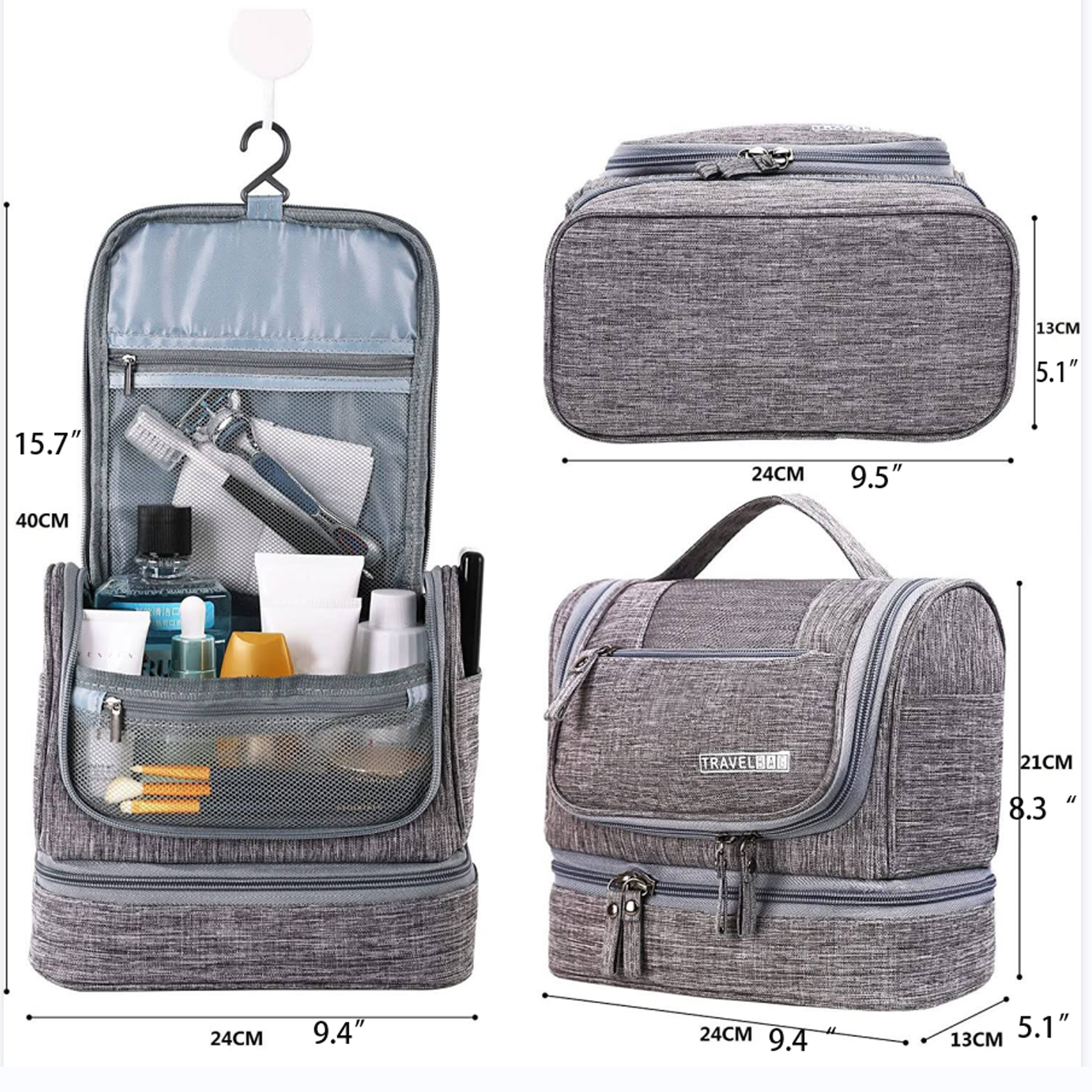 Travel Hanging Toiletry Bag 1