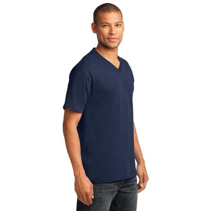 Port & Company Core Cotton V-Neck Tee. 76