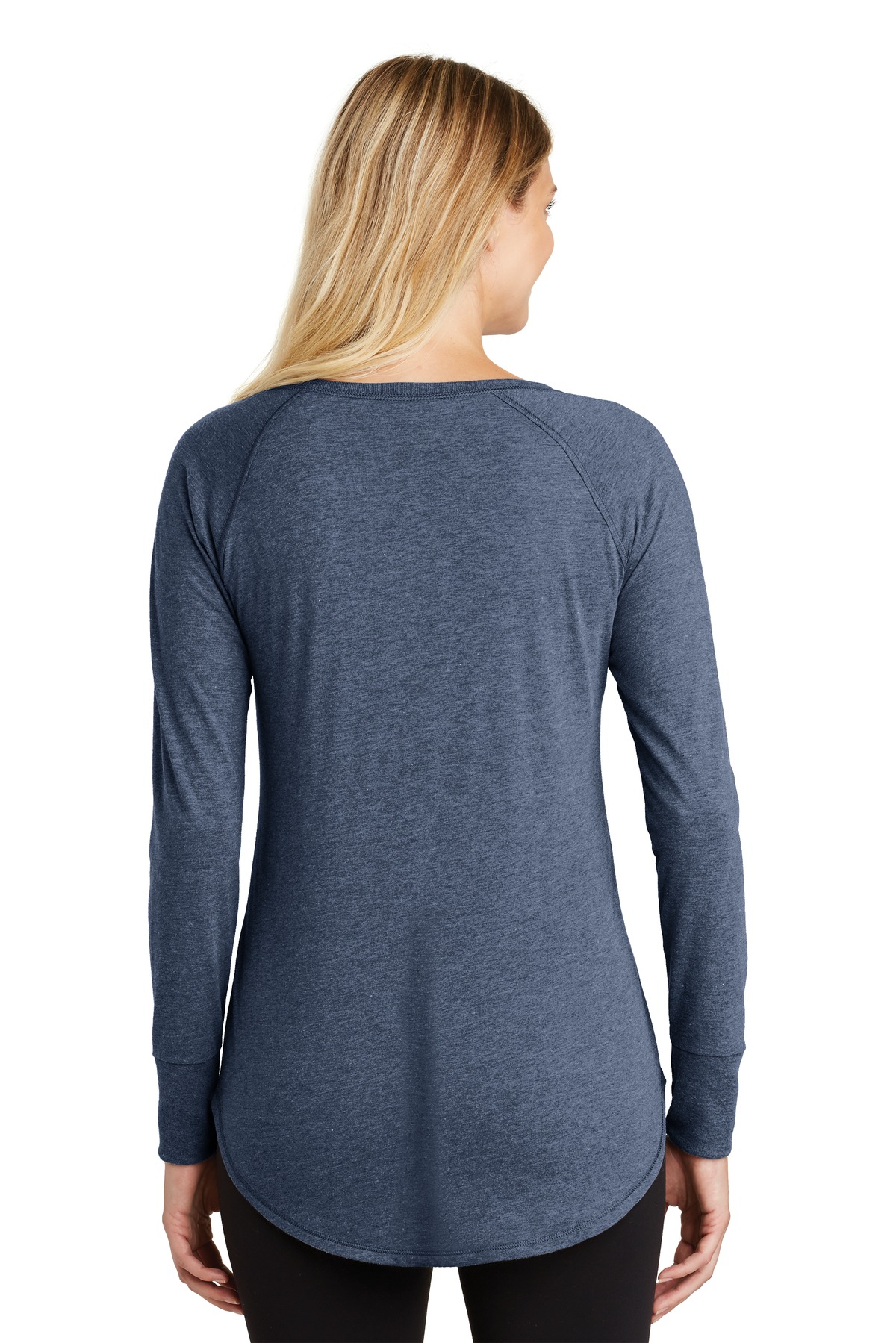 District Women's Perfect Tri Long Sleeve Tunic Tee. DT132L 4