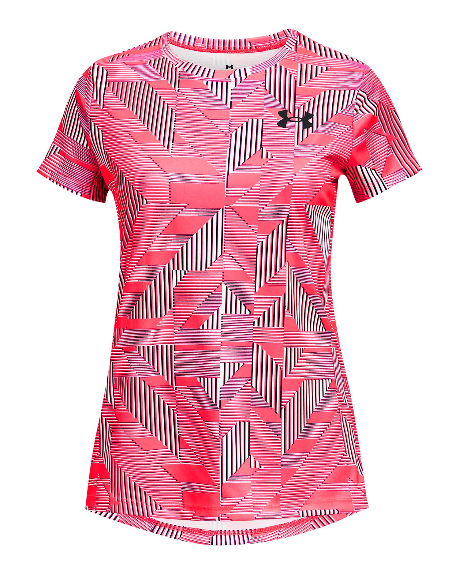 Girls' UA Tech Printed Short Sleeve  3
