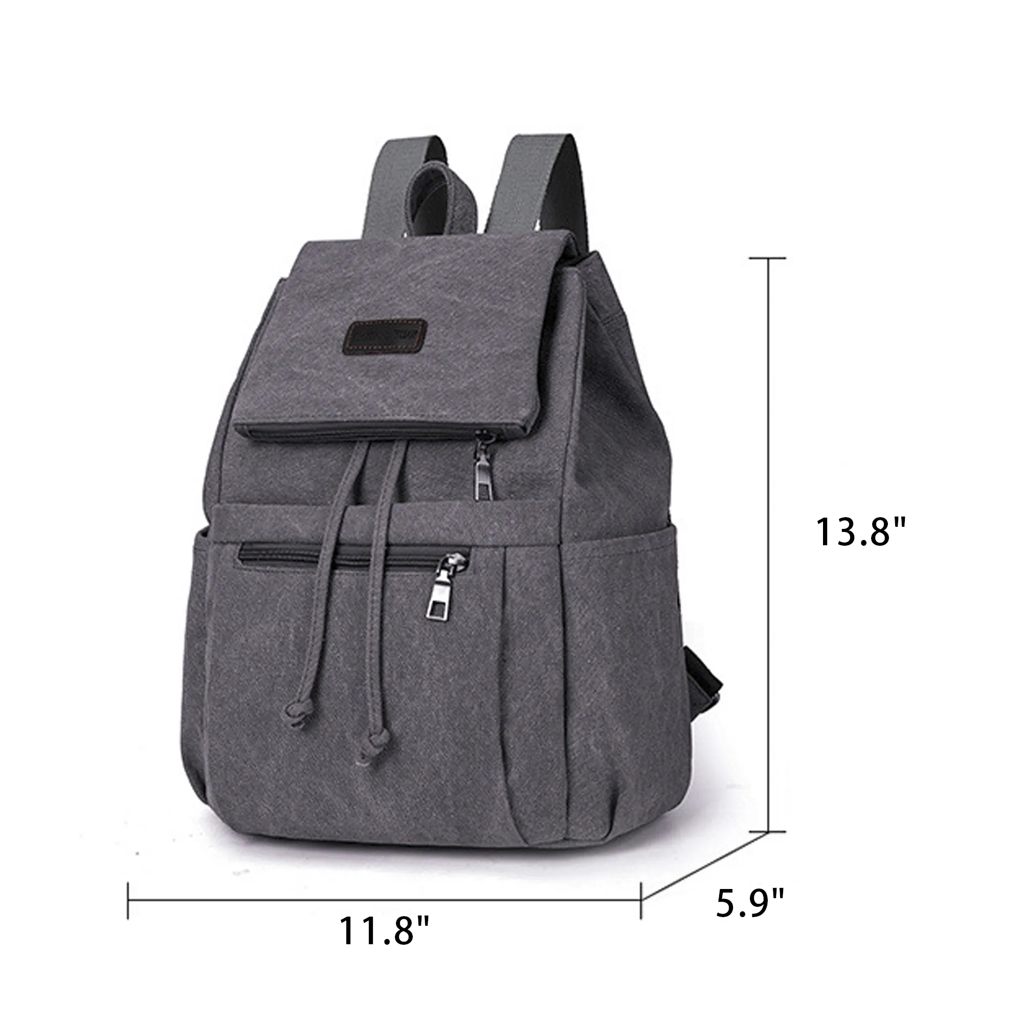 Portable Canvas Backpack Rucksack 6