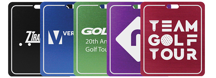 Laser engraved Rectangle Bag Tags 2