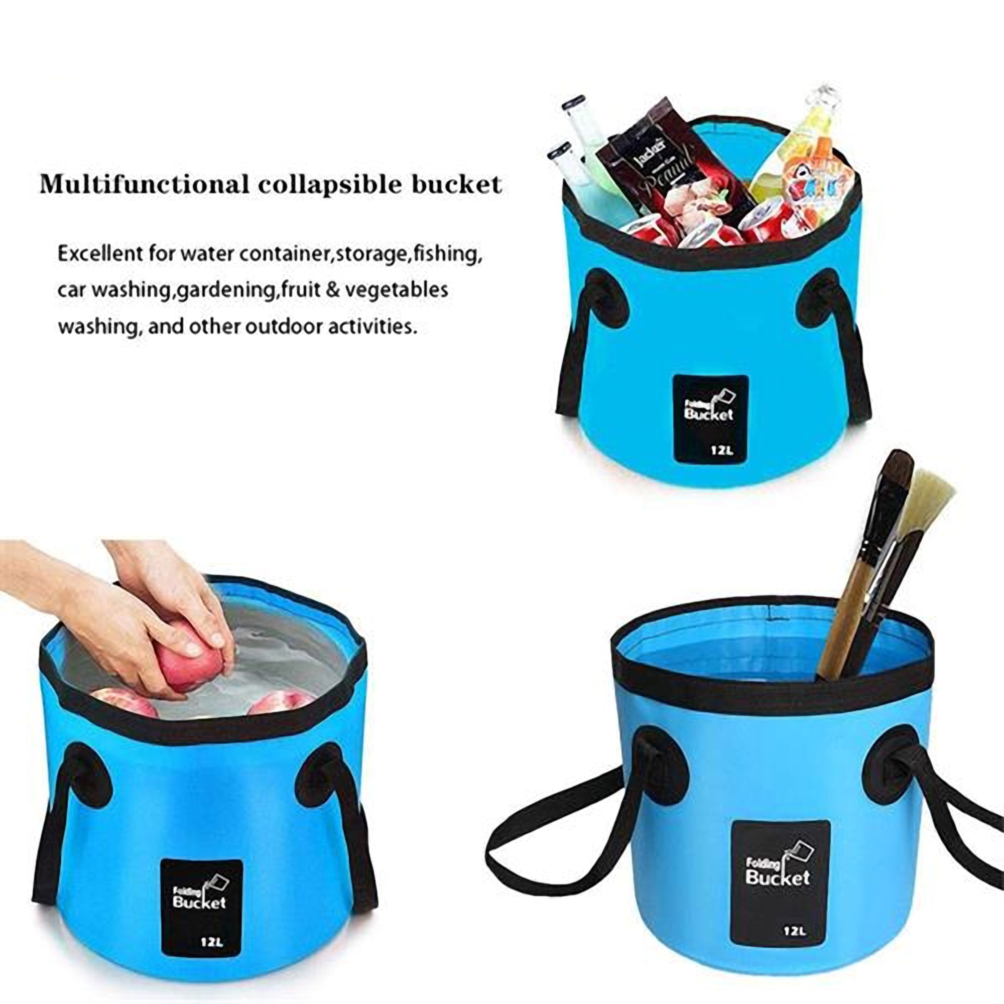 12L Collapsible Water Bucket 4