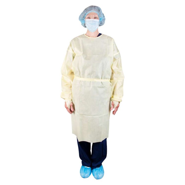AAMI Level 1 Isolation Gown- Yellow 2