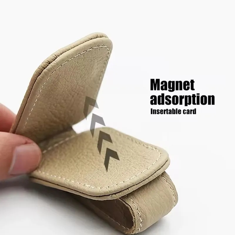Magnetic Leather Sunglasses Holder 11