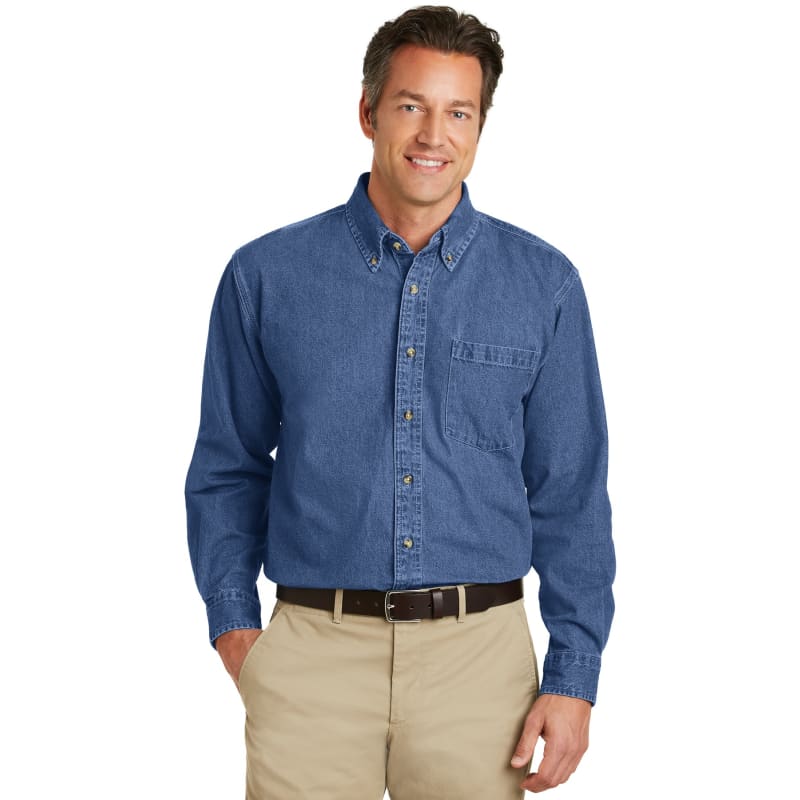Port Authority Heavyweight Denim Shirt. 5