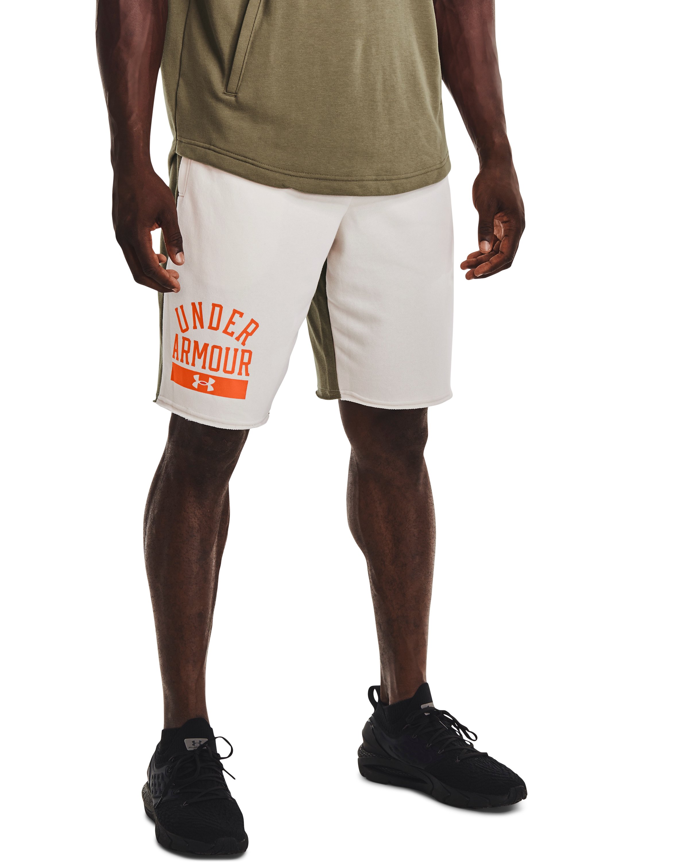 UA Rival Terry Colorblock Men's Shorts 3