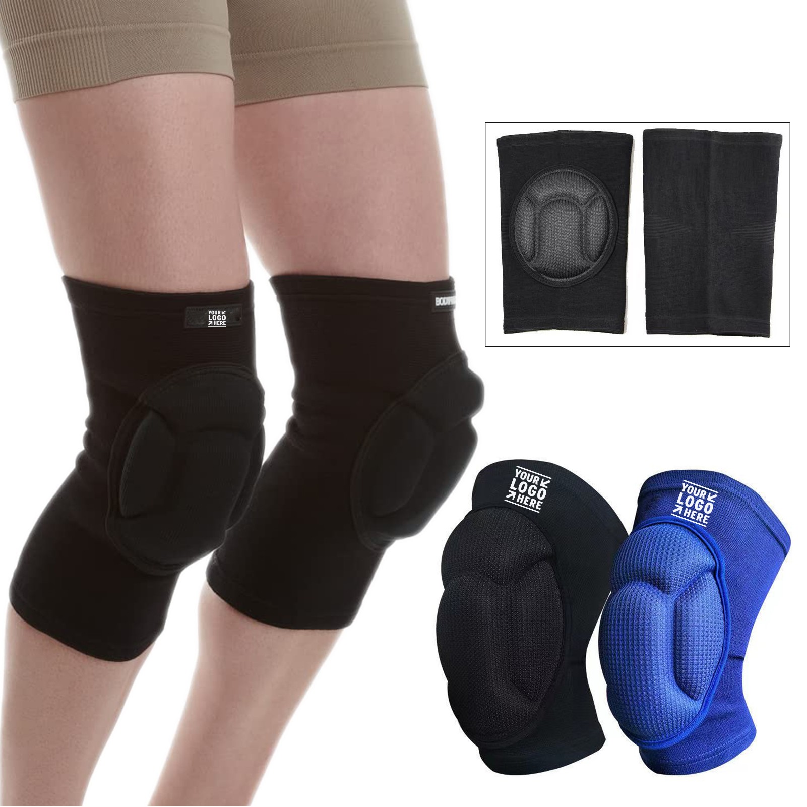 Black Collision Knee Pads 2