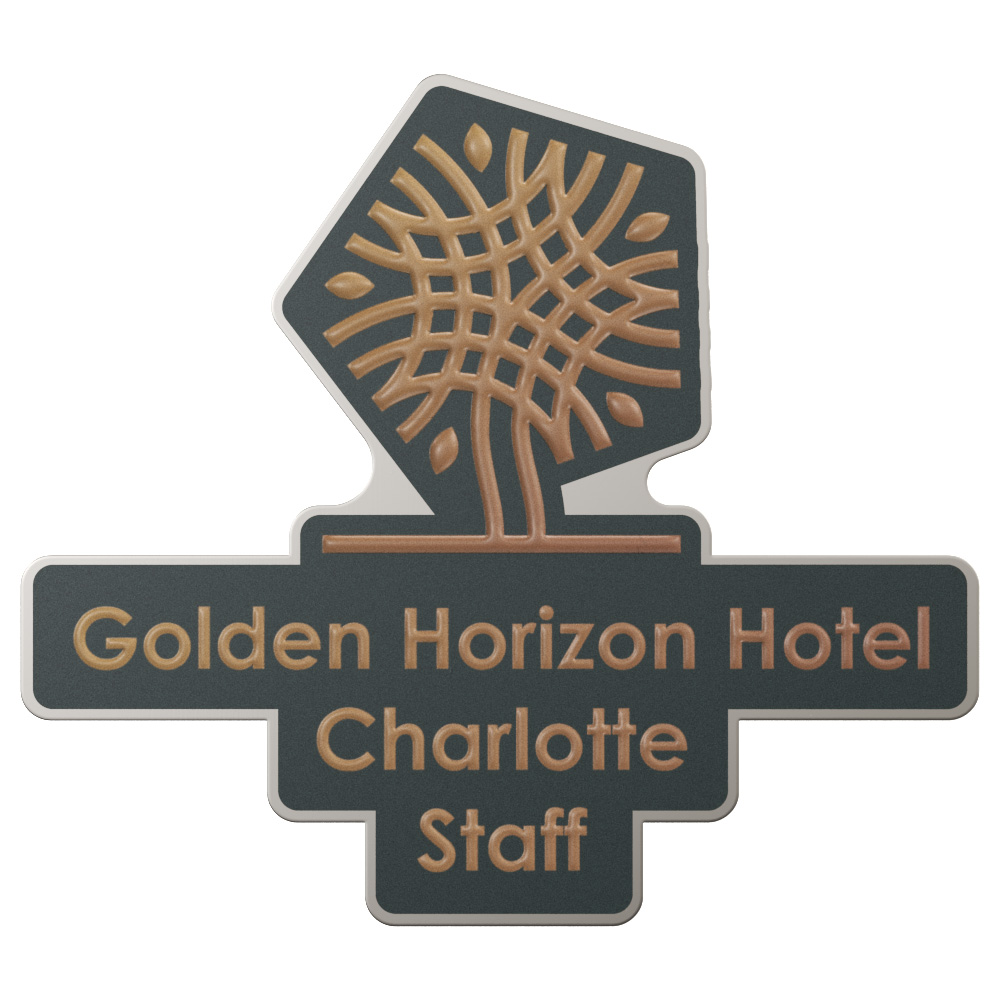 Texture Tone® Custom Shaped Name Badge (Standard) 7