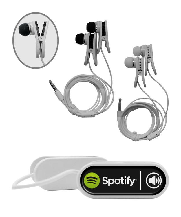 Ear Buds w/Clothing Clip-Full Color 2