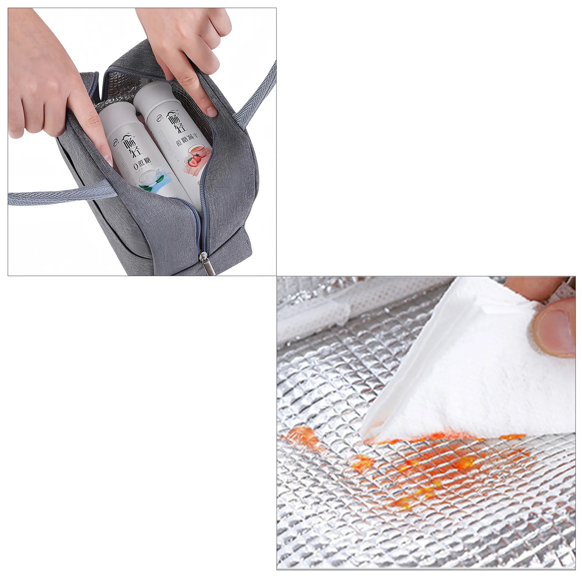 Thickened Aluminum Foil Heat And Cold Preservation Lunch Bag 2