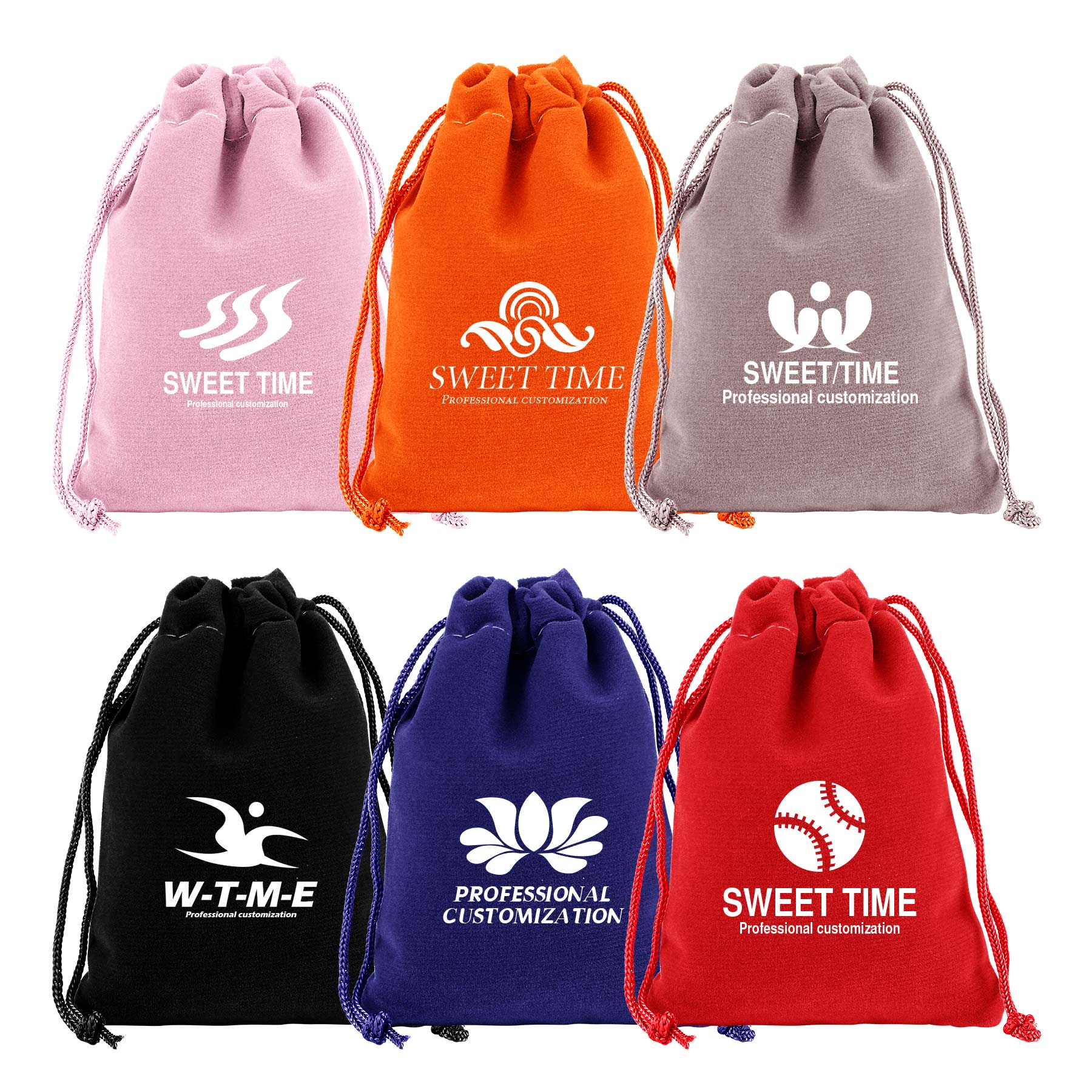 Flannel Drawstring Jewelry Storage Bag 2